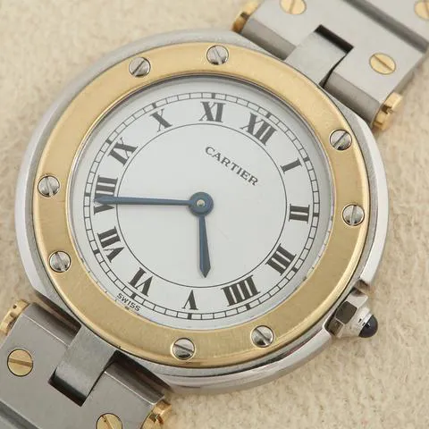 Cartier Santos 8191 27mm Yellow gold and Stainless steel White 5