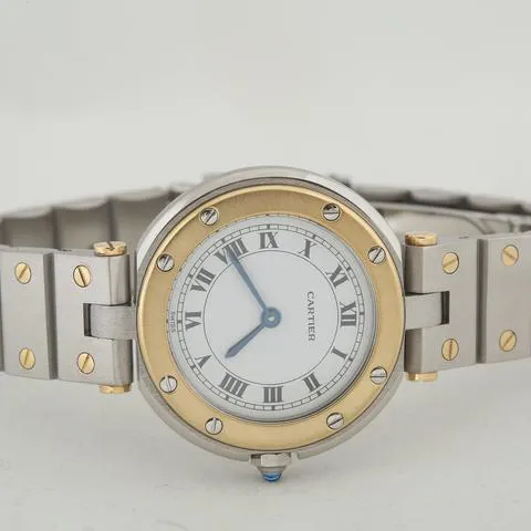 Cartier Santos 8191 27mm Yellow gold and Stainless steel White 3