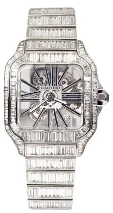 Cartier Santos de Cartier WHSA0026 40mm Stainless steel Skeletonized