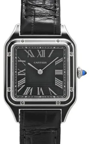 Cartier Santos Dumont WSSA0046 31.4mm Stainless steel Black