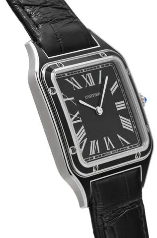 Cartier Santos Dumont WSSA0046 31.4mm Stainless steel Black 2