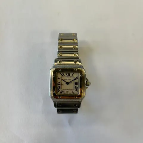 Cartier Santos Galbée 1566 29mm Yellow gold and Stainless steel White 6