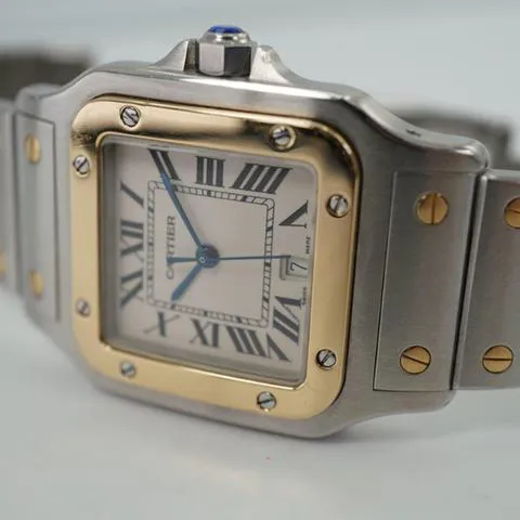 Cartier Santos Galbée 1566 29mm Yellow gold and Stainless steel White 6