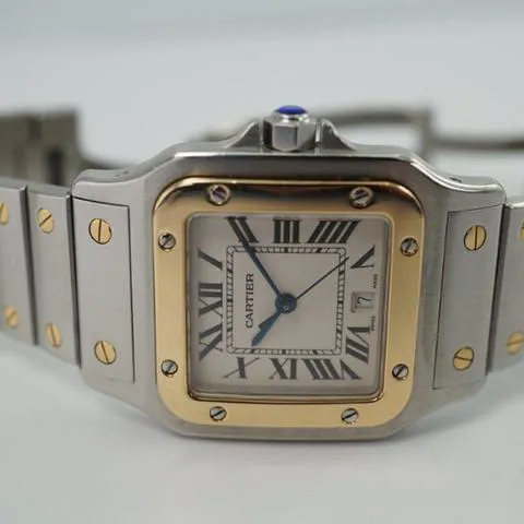 Cartier Santos Galbée 1566 29mm Yellow gold and Stainless steel White 8