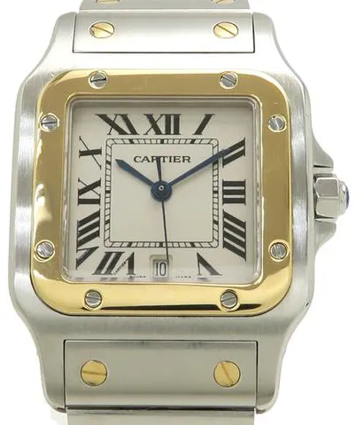 Cartier Santos W20011C4 29mm Yellow gold and Stainless steel White