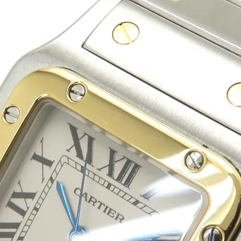 Cartier Santos W20011C4 29mm Yellow gold and Stainless steel White 2