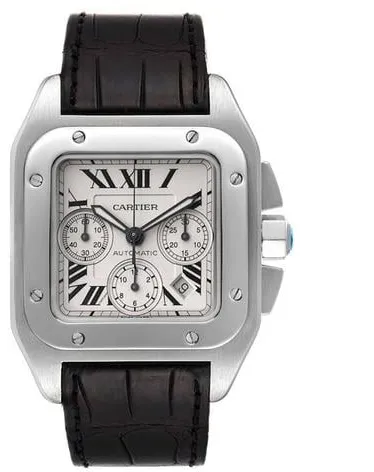 Cartier Santos W20090X8 41mm Stainless steel White