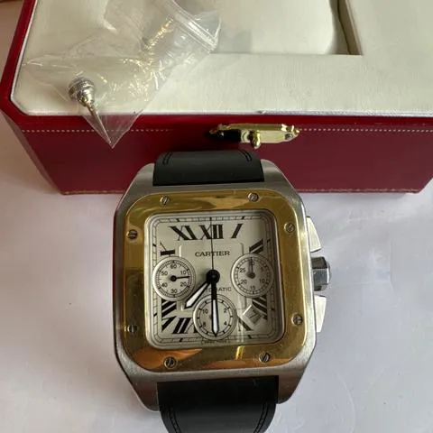 Cartier Santos W20091X7 42mm Yellow gold and Stainless steel White 7