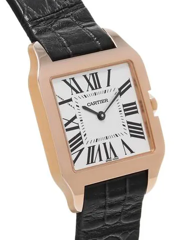 Cartier Santos W2009251 30.5mm Rose gold Silver 2