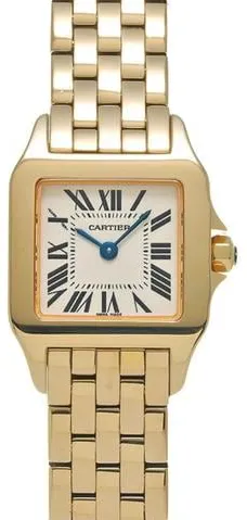 Cartier Santos W25063X9 20mm Yellow gold Silver