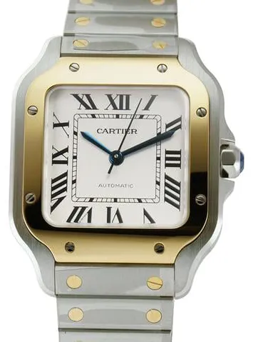 Cartier Santos W2SA0016 35mm Yellow gold and Stainless steel Silver