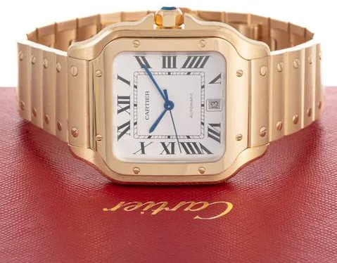 Cartier Santos WGSA0029 9.8mm Yellow gold Silver 3