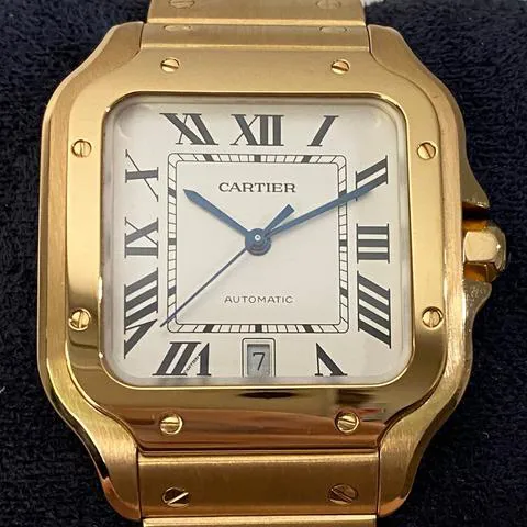 Cartier Santos WGSA0029 40mm Yellow gold Silver 10