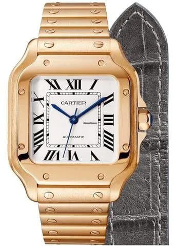 Cartier Santos WGSA0031 35mm Rose gold Silver