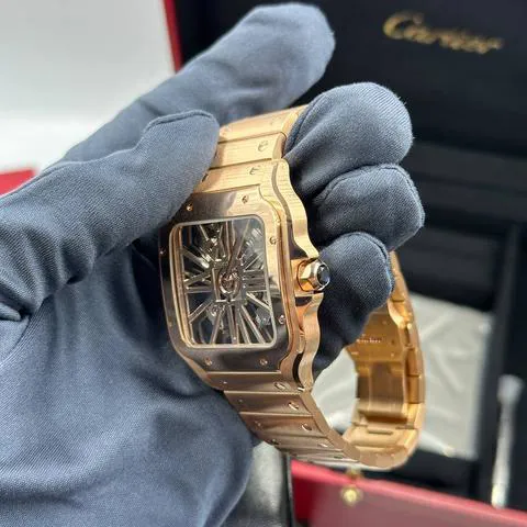 Cartier Santos WHSA0016 40mm Rose gold Skeletonized 7