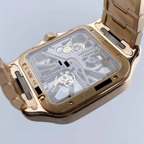 Cartier Santos WHSA0016 39.5mm Rose gold Skeletonized 7