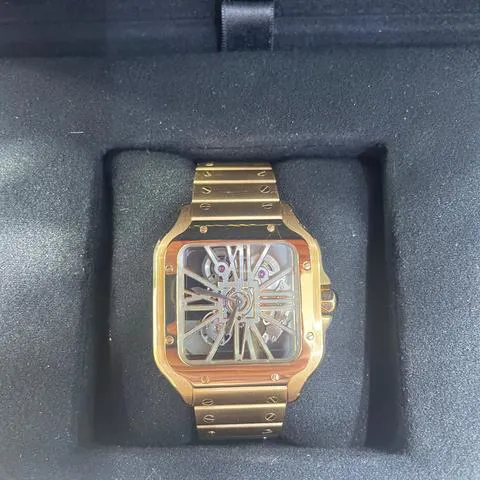 Cartier Santos WHSA0016 40mm Rose gold Transparent