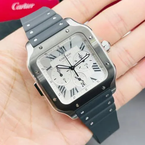 Cartier Santos WSSA0017 43.3mm Stainless steel Silver