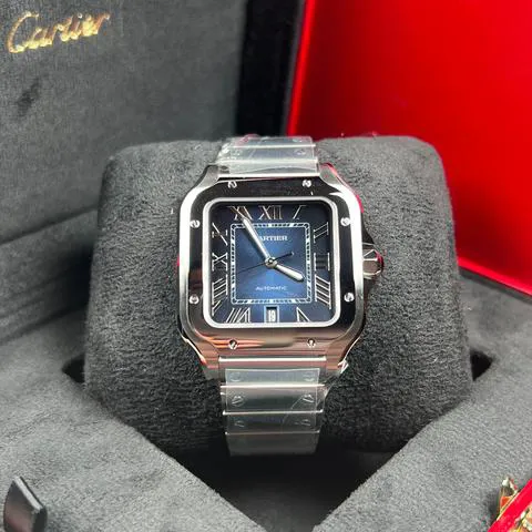 Cartier Santos WSSA0030 40mm Stainless steel Blue