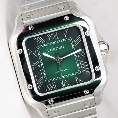 Cartier Santos WSSA0061 35mm Stainless steel Green