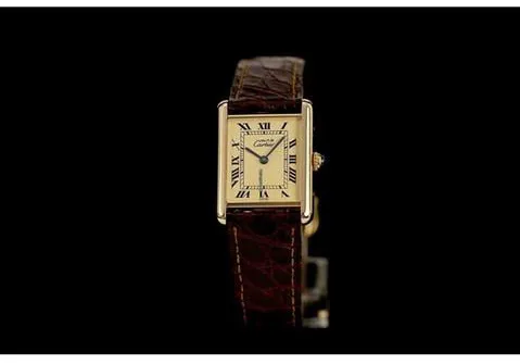 Cartier Tank 1615 23mm Silver Champagne