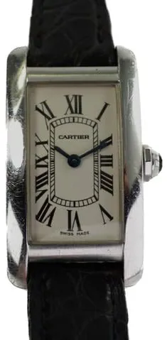 Cartier Tank 1713 19mm White gold White