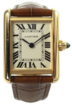 Cartier Tank 2442 22mm Yellow gold White