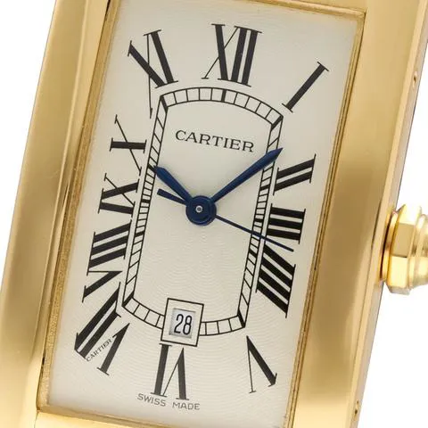 Cartier Tank Américaine 1725 22mm Yellow gold Champagne 1