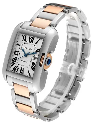 Cartier Tank Anglaise W5310037 39mm Yellow gold and Stainless steel Silver 8