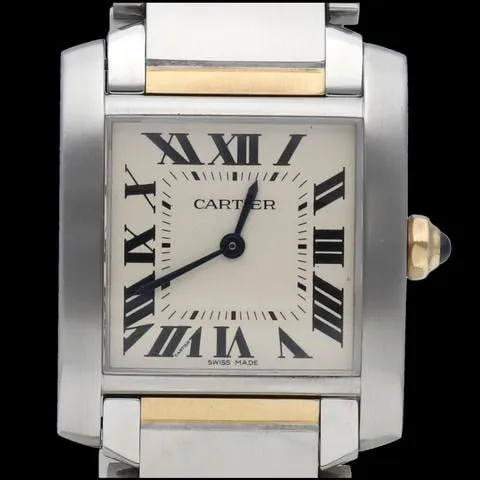 Cartier Tank Française 3751 25mm Yellow gold and Stainless steel Silver