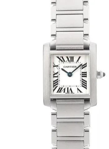Cartier Tank Française SM W51008Q3 20mm Stainless steel White
