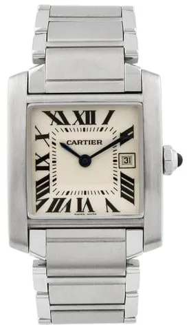 Cartier Tank Française W51011Q3 25mm Stainless steel White