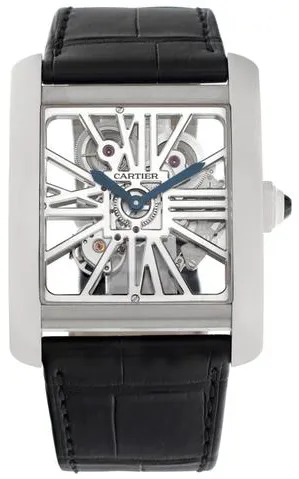 Cartier Tank MC W5310026 34mm Palladium Transparent