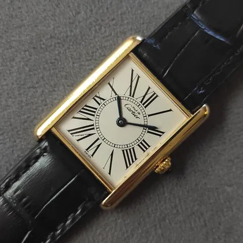 Cartier Tank Vermeil 1615 23.5mm Silver Silver