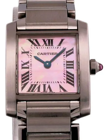 Cartier Tank W51027Q4 20mm Steel Pink