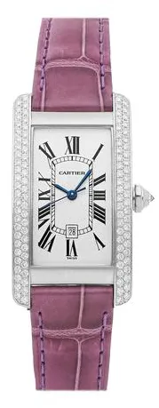 Cartier Tank WB702651 23mm White gold Silver