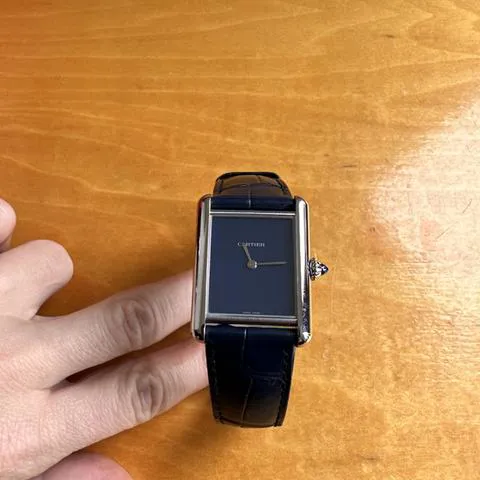 Cartier Tank WSTA0055 25.5mm Stainless steel Blue 2