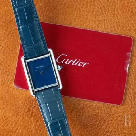 Cartier Tank WSTA0055 25.5mm Stainless steel Blue 1