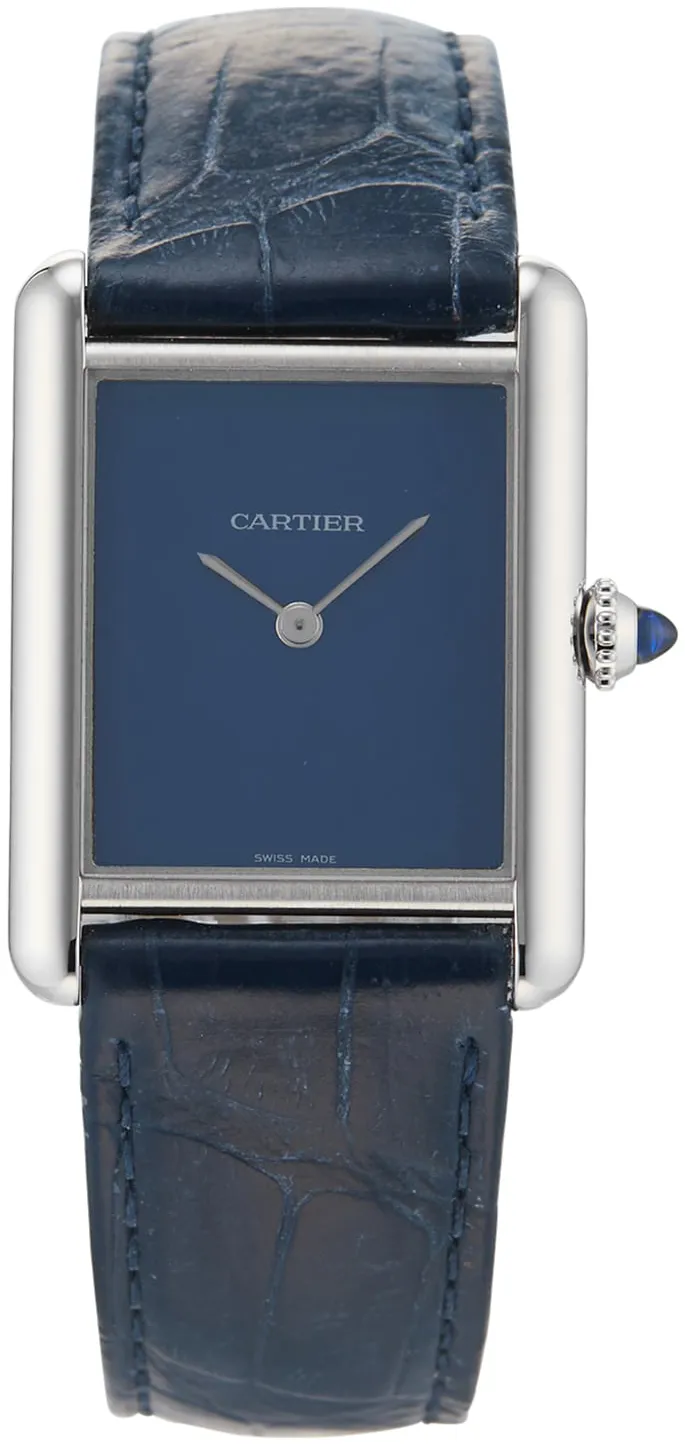 Cartier Tank WSTA0055 26mm Stainless steel Blue