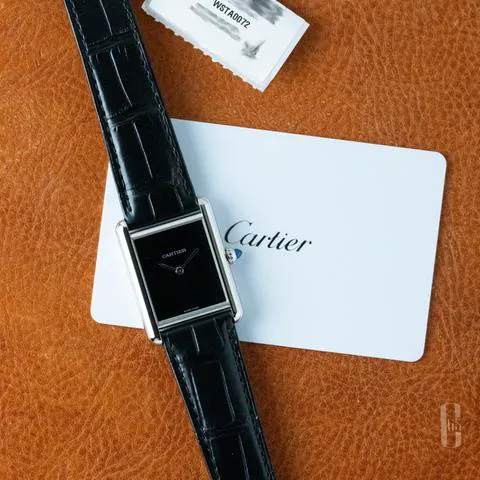 Cartier Tank WSTA0072 33.5mm Stainless steel Black 1