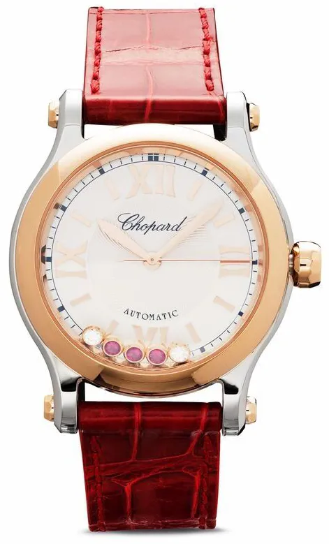Chopard Happy Sport 278573-6026 33mm Rose gold and steel White