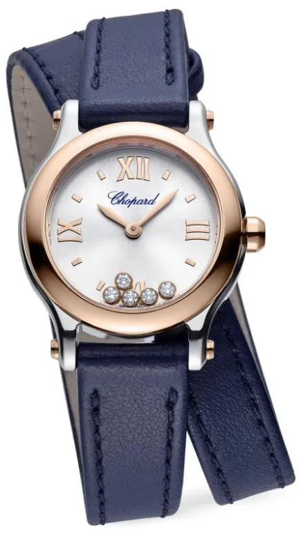 Chopard Happy Sport 278620-6001 25mm Rose gold and Stainless steel Silver