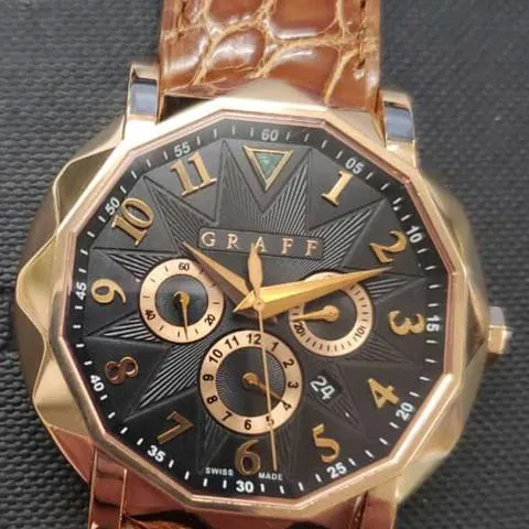 Graff RGGRAFF42MMCHRONO 42mm Rose gold Black