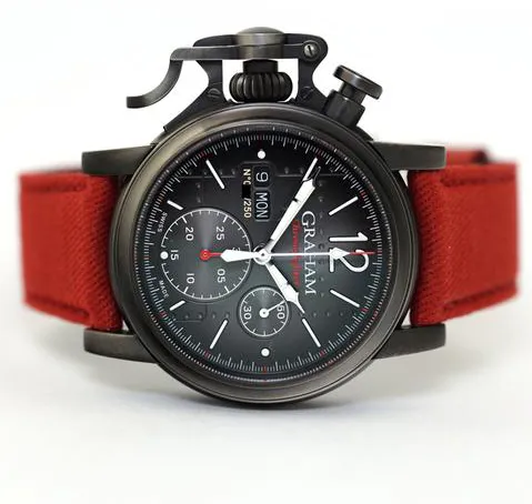 Graham Chronofighter 2CVAV.B17A 44mm Stainless steel and Gray PVD Black