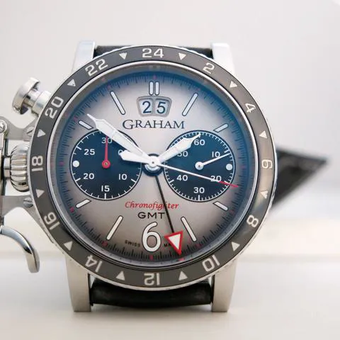 Graham Chronofighter 2CVBC.S07A.L156S 44mm Stainless steel Gray