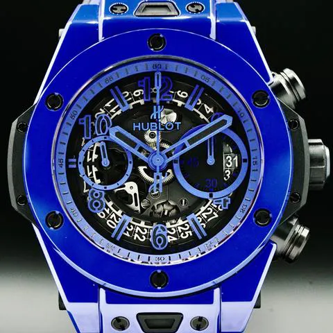 Hublot Big Bang 411.ES.5119.RX 45mm Blue Ceramic Skeleton