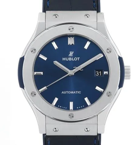 Hublot Classic Fusion 511.NX.7170.LR 45mm Titanium Blue