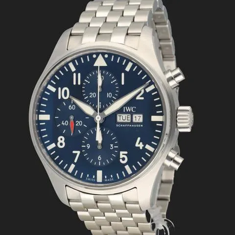 IWC Pilot Chronograph IW377717 43mm Stainless steel Blue