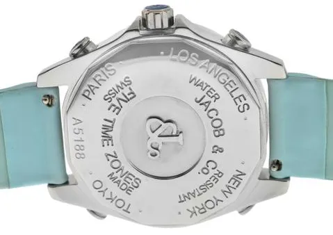 Jacob & Co. Five Time Zone JCM24DA 40mm Steel Mother-of-pearl 3