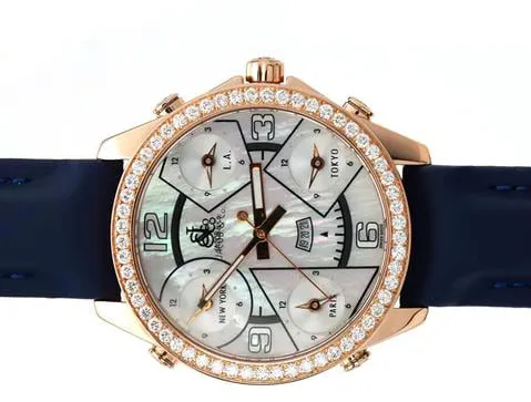 Jacob & Co. Five Time Zone JC-9 47mm Rose gold Mother-of-pearl